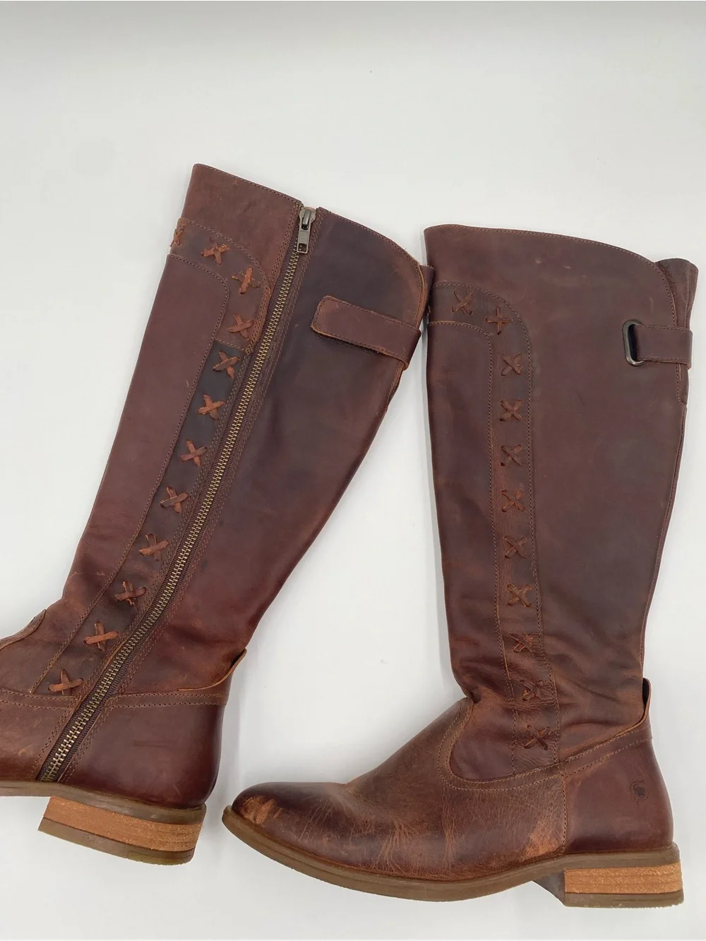 Born Albi Leather Riding Boots EUC Size 6.5